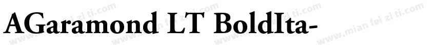 AGaramond LT BoldIta字体转换